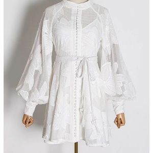 Tessa embroidered mini dress size S